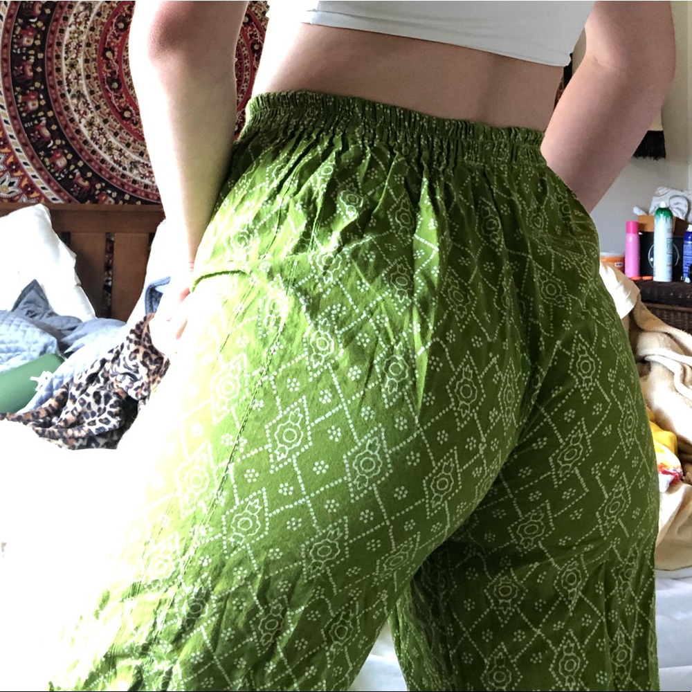 Green pants